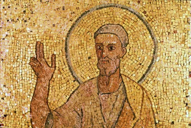Pyhä Pietari, Pietarin kryptasta, noin 700 jKr. (mosaiikki) (ks. myös 151555).