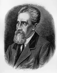 Giuseppe Sirtorin (1813-1874), italialaisen sotilaan, kenraalin, patriootin ja poliitikon muotokuva, kaiverrus