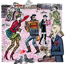 LOVE IN THE STREET (muste, kollaasi, digitaalinen)