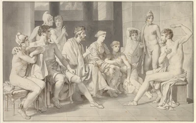 Odysseus kertoo elämästään Alkinoosissa