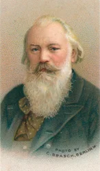 Johannes Brahms 1833-1897 oli saksalainen säveltäjä ja pianisti, 1911