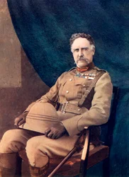 Kenraaliluutnantti NG Lyttelton, 4. prikaatin komentaja Etelä-Afrikassa, 1902.