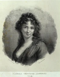Isabella Teotochi Albrizzin muotokuva (litho)