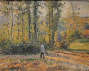 Maisema metsästäjän kanssa, Pontoisen maisema Pontoisessa metsästäjän kanssa, 1879