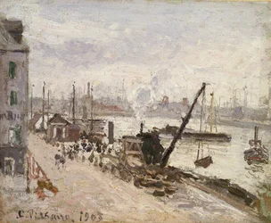 Le Havren laituri, 1903 (öljy batistille)