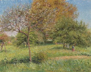 Suuri pähkinäpuu, Aamu, Eragny; Le Grand Noyer, Matin, Eragny, 1901