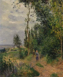 Côte des Grouettes, Pontoisen lähellä, n. 1878 (öljy kankaalle)