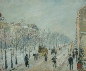 Ranska: Les boulevards extérieurs. Effet de neige
Danish: De ydre boulevarder i snevejr
