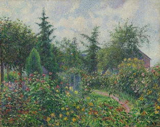Octave Mirbeaun puutarha ja kanala Les Dampsissa, 1892.