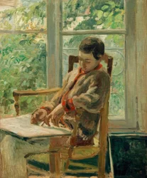 Lucien Pissarro seinem Zimmerissä