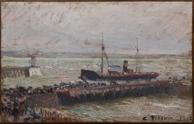 Laiva saapuu Le Havren satamaan