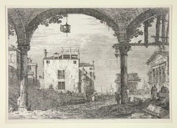 Le Portique a la lanterne (Portico ja lyhty), sarjasta Vedute (Näkymät)