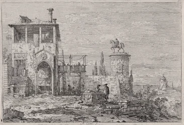 Ratsastusmonumentti sarjasta Vedute (Näkymät)
