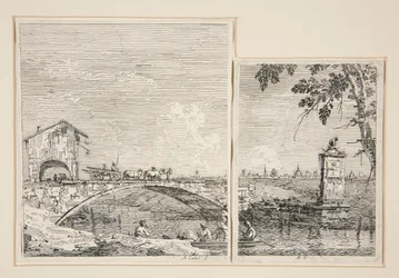 Wagon Passing a Bridge, sarjasta Vedute (Views)
