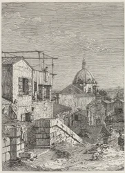 Talo, jossa on kirjoitus [vasemmalla], 1741.