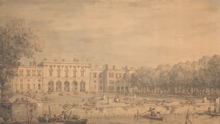 Näkymä vanhalle Somerset Houselle Thamesilta