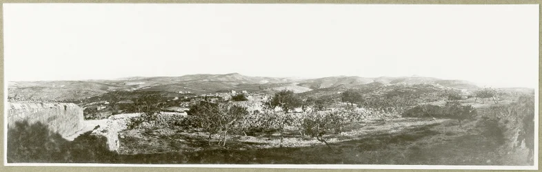 Betlehem: näkymä etelään ja Herodium kaukaa, 1917