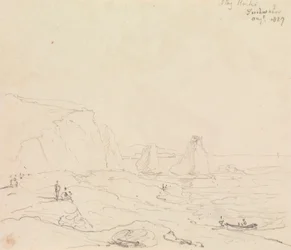 Stag Rocks, Freshwater, elokuu 1827
