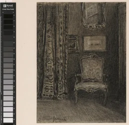 Kamerinterieur in de Rue du Trône 190 te Brussel