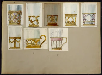 Mallivalikoima, House of Carl Faberge (kynä ja akvarelli paperille)