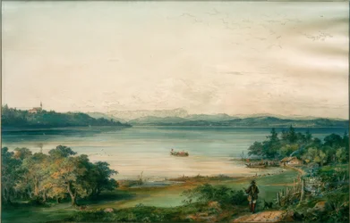 Ammersee Riedin linnasta nähtynä
