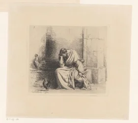 Pietari kukkokukon kanssa