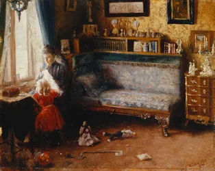 Auttaa äitiä, 1892