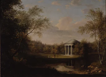 Näkymä ystävyyden temppelistä Pavlovskissa, n. 1800