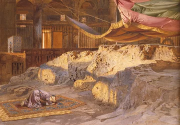 Inside the Dome of the Rock, 1864