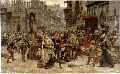 Valdemar Atterdag vaatii Visbyltä lunnaita, 1361, 1882
