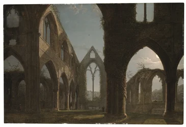 Tintern Abbey (öljy kankaalle)