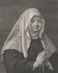 Muotokuva rukoilevasta nunnasta, n. 1771.