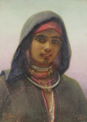 "Fatime of Abukir", muotokuva egyptiläisestä Fellaheen-tytöstä, 1858