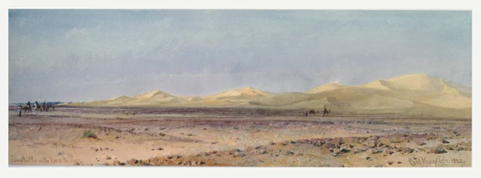 Hiekkakukkulat matkalla Sueziin, 1859