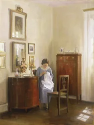 Sisustus Lady Sewingin kanssa, n. 1910