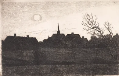 Hornbækin kirkko, kesäilta