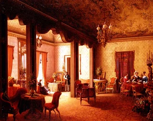 Tsarina Alexandran salongin sisustus Villa des Herzogs Serradifalcossa, Palermo