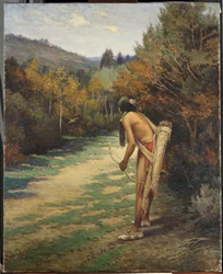 Taos Hunter (öljy kankaalle)
