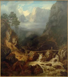 C. Morgenstern, The Waldbachstrub lähellä Hallstattia