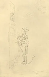 Der Gratulant, 1800-luvun puoliväli, loppu, n. 1924.