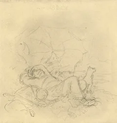 Maisemamaalari I, 1800-luvun puoliväli, loppu, n. 1924.