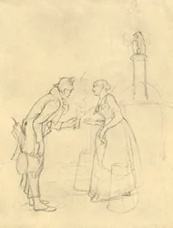 The Shy Suitor, 1800-luvun puoliväli, loppu, n. 1924.