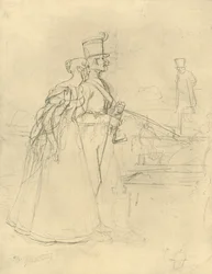 Die Begegnung, 1800-luvun puoliväli, loppu, n. 1924.