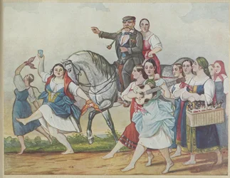 Vuokranantaja ja hänen haareminsa, 1830-1840.