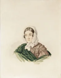 Muotokuva Tatjana Petrovna Lvovasta 1789-1848, os Poltoratskaja, 1830-luku.