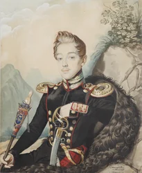 Muotokuva Vasili Petrovitš Miljukovista 1814-1872, 1839.