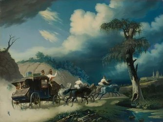 Troikka ukkosmyrskyn aikana, 1830-luku.