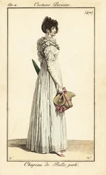 Nainen, jolla on helmi olkihattu, Paris