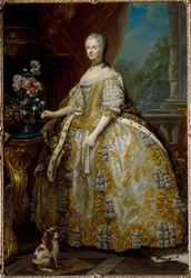 Ranskan kuningattaren Marie Leczinskan (Leczinska, Lesiczka tai Leszinka) muotokuva