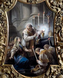 Carle van Loon (1705-1765) maalaus Isännän ihme 1700-luvun Lyon musee des Beaux Arts